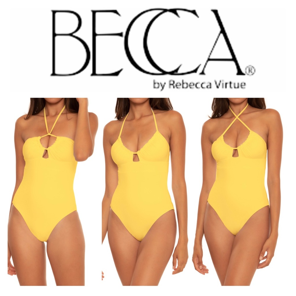 NWOT BECCA Candice Color Code Convertible One-Piece Swimsuit